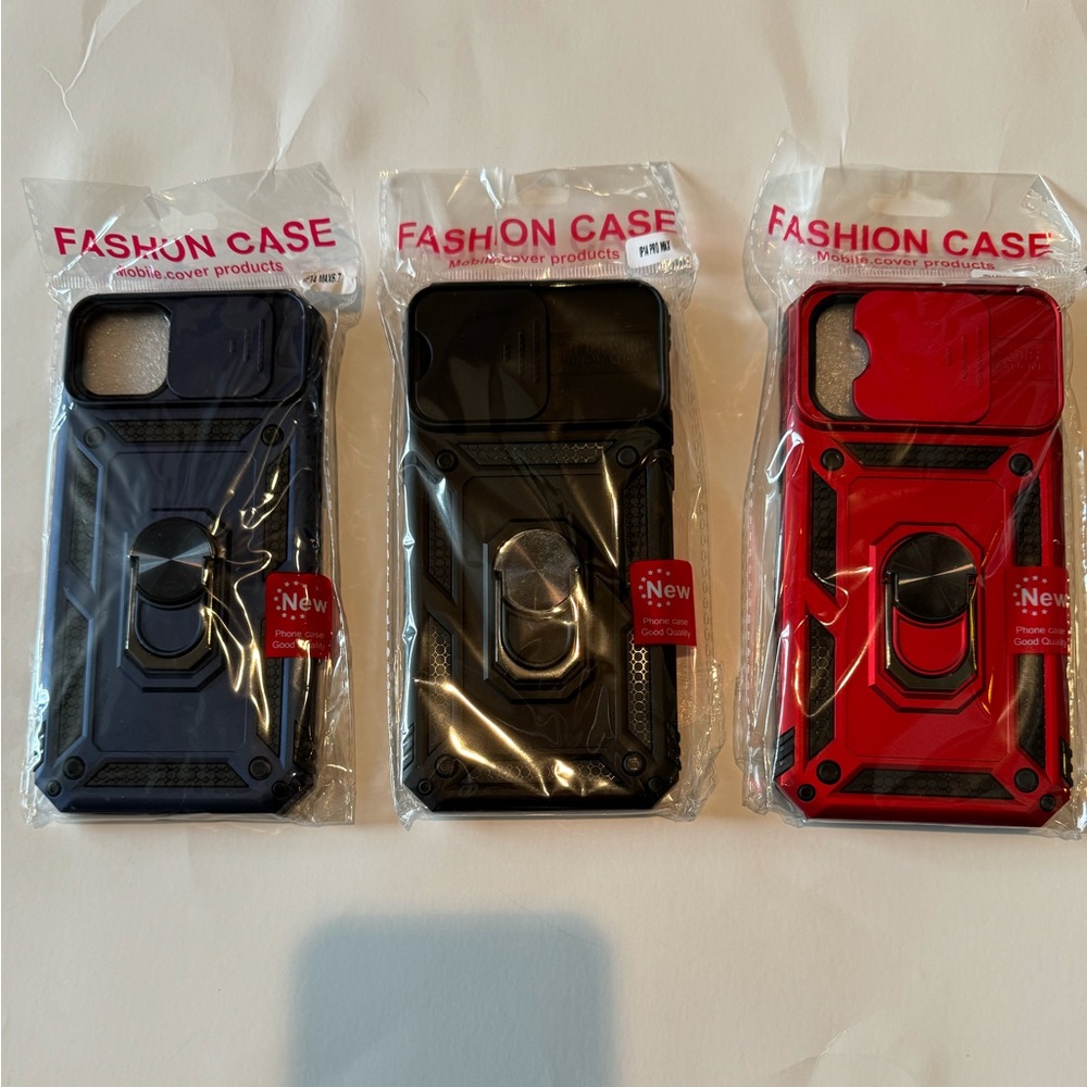‼️CLEARANCE ‼️3pc iphone 14 Promax Ring Holder Stand Sport Anti-drop case